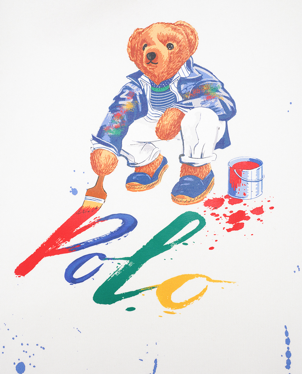 Детское худи Polo Bear Polo Ralph Lauren Kids 322925582001, белый цвет • Купить в интернет-магазине Kameron