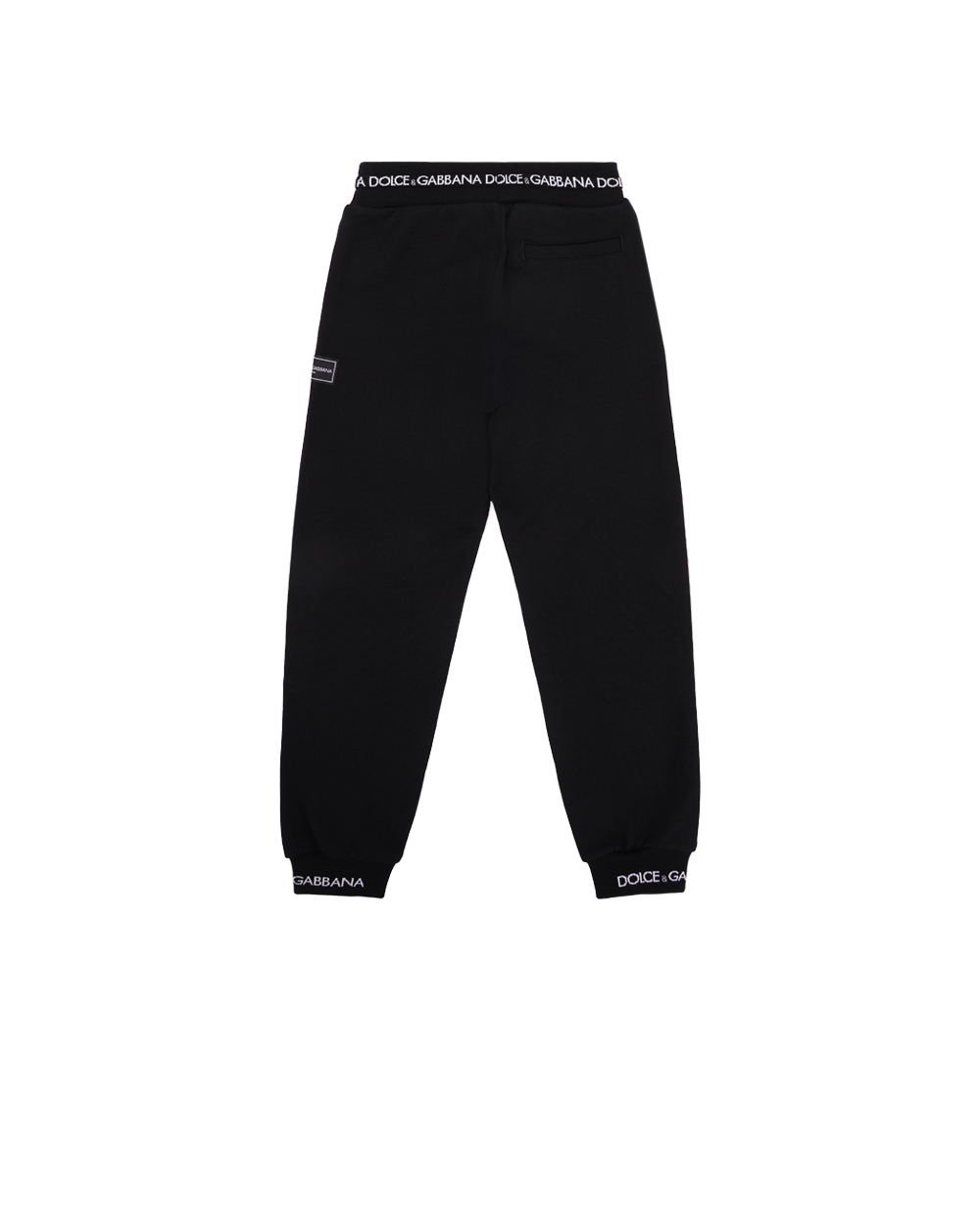 Детские спортивные брюки (костюм) Dolce&Gabbana Kids L4JPFE-G7M4G-S, черный цвет • Купить в интернет-магазине Kameron