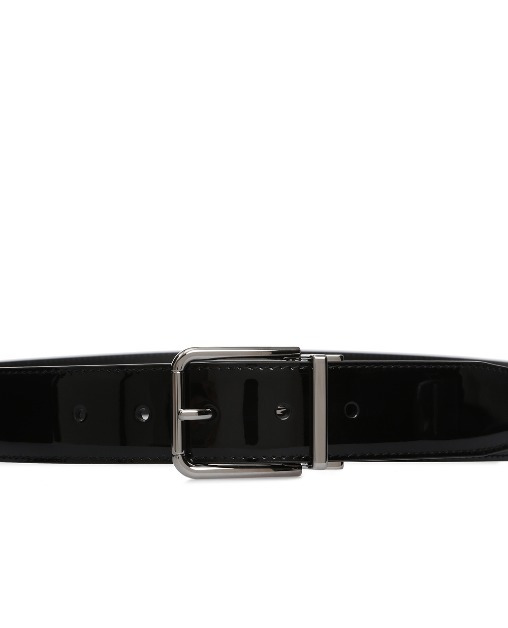 Лаковый ремень Dolce&Gabbana BC4217-A1153FW19, черный цвет • Купить в интернет-магазине Kameron