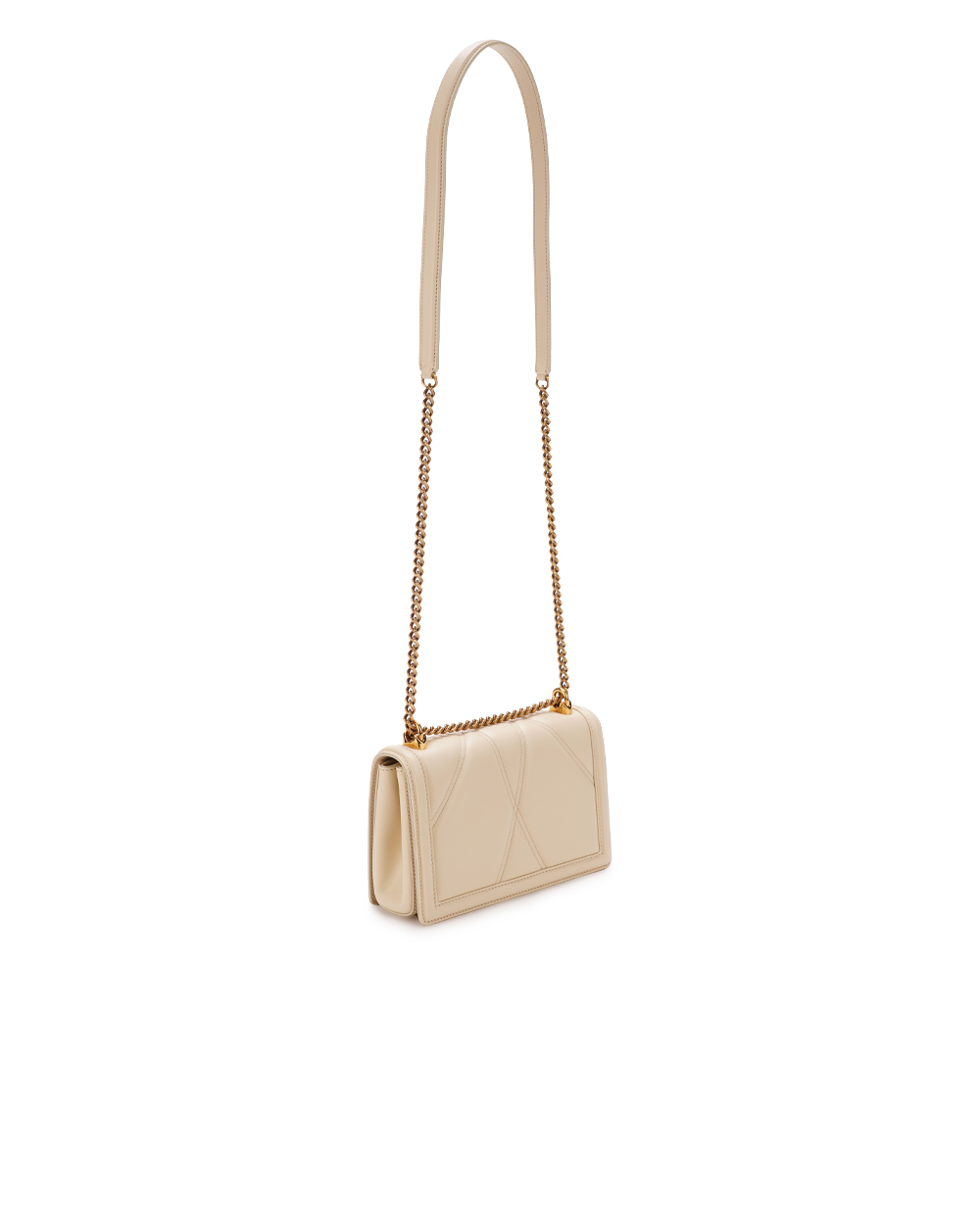 Шкіряна сумка Devotion Medium Dolce&Gabbana BB7158-AW437, айворі колір • Купити в інтернет-магазині Kameron