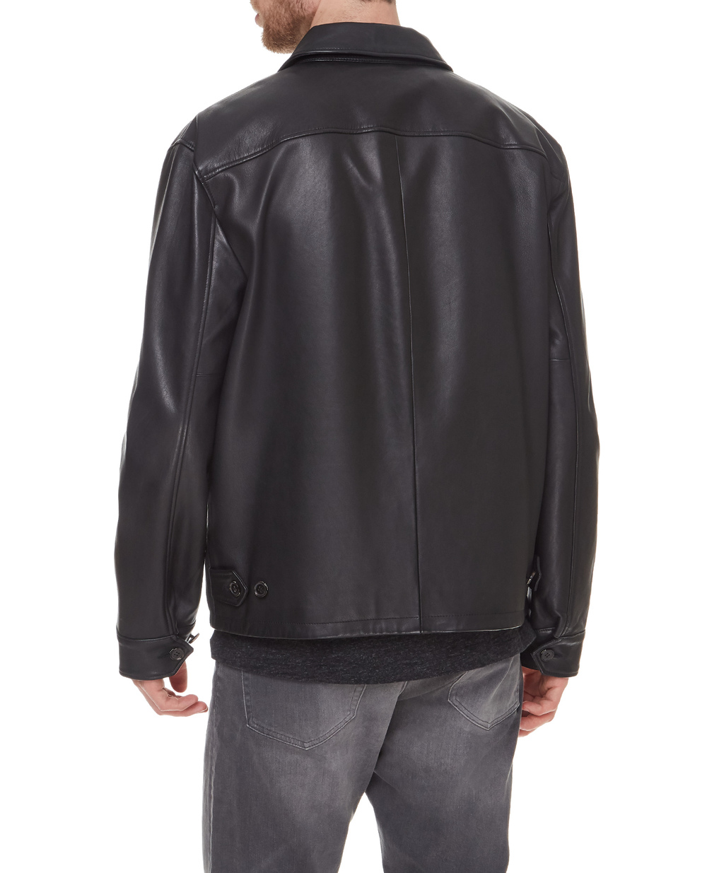 Кожаная куртка Polo Ralph Lauren 710671431001, черный цвет • Купить в интернет-магазине Kameron