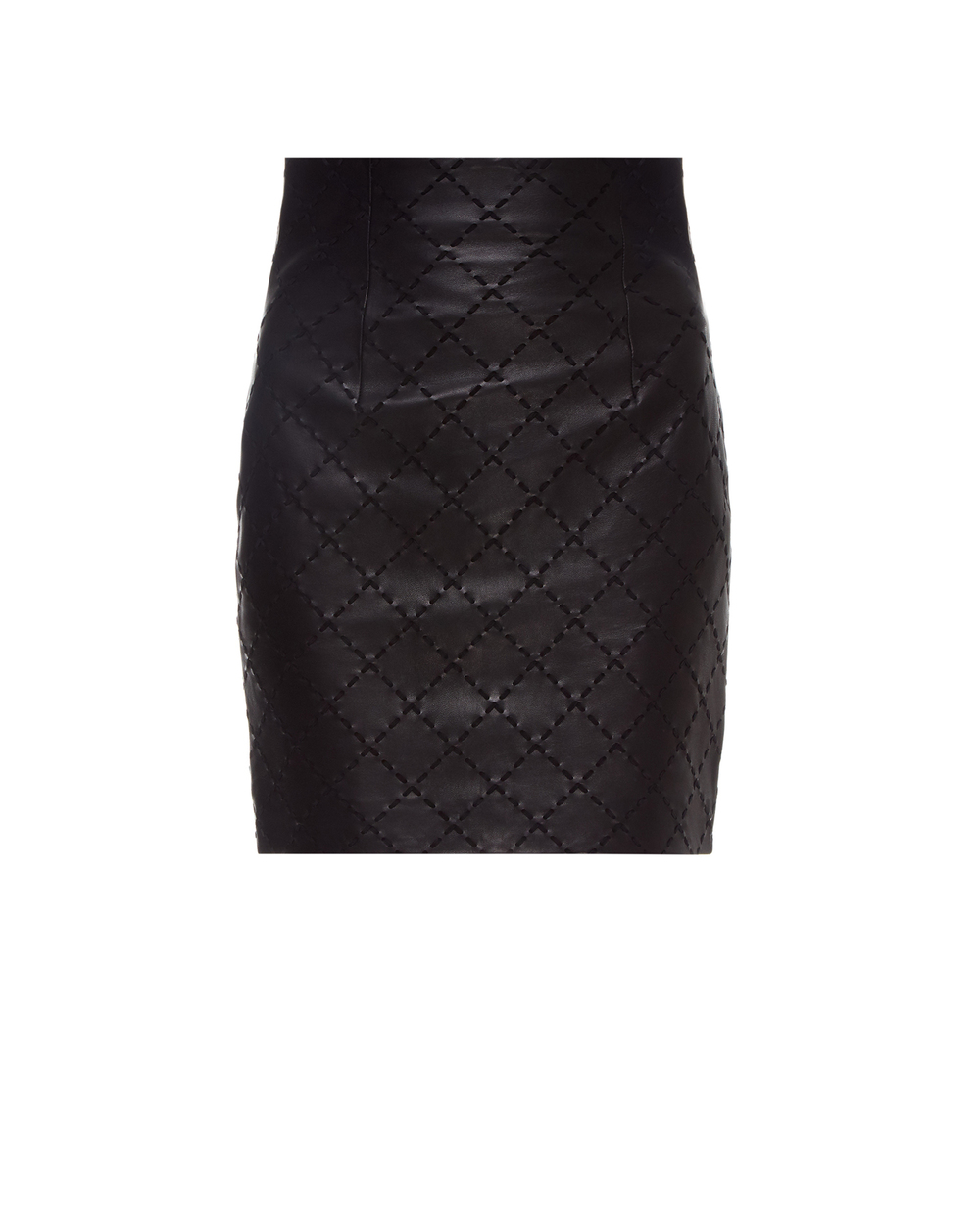Кожаная юбка Balmain UF14300L027, черный цвет • Купить в интернет-магазине Kameron