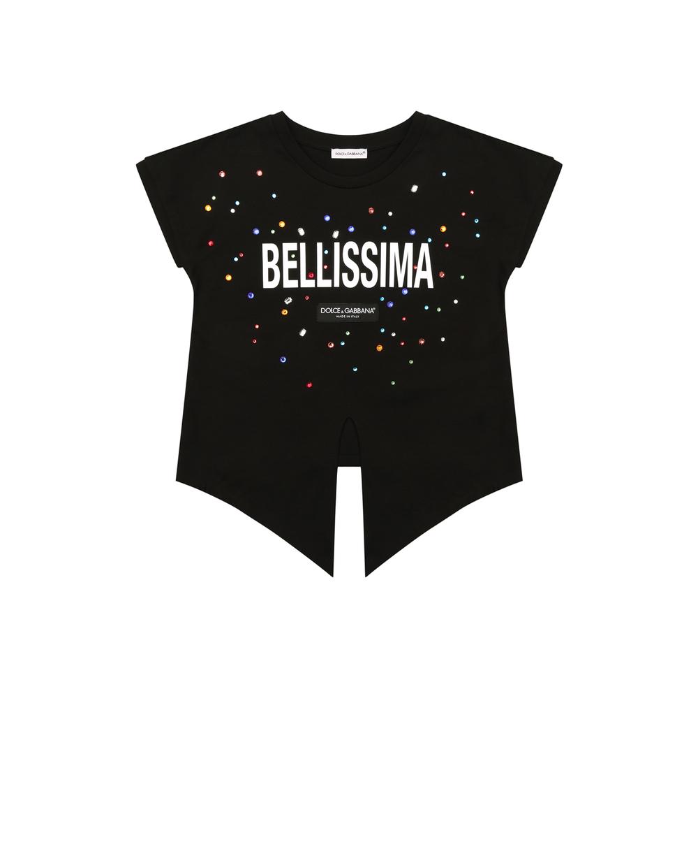 Детская футболка Dolce&Gabbana Kids L5JTIE-G7B4M-S, черный цвет • Купить в интернет-магазине Kameron