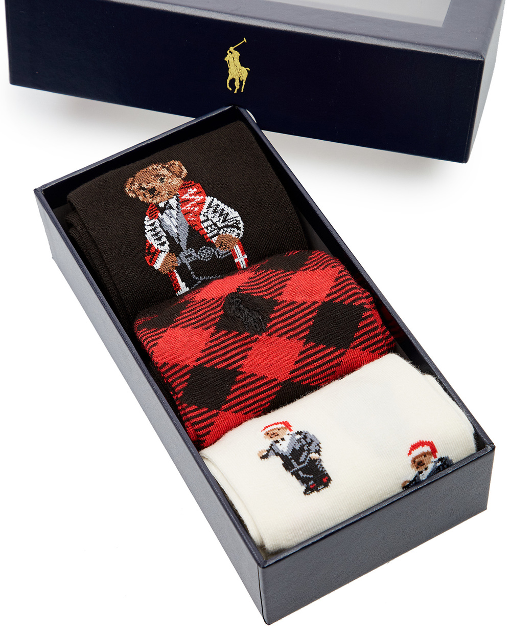 Шкарпетки (3 пари) Polo Ralph Lauren 455859211001, різнокольоровий колір • Купити в інтернет-магазині Kameron