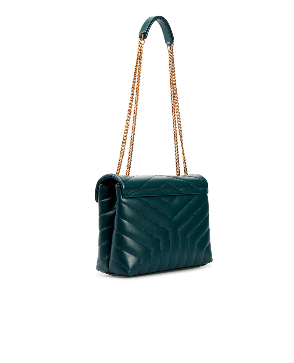 Кожаная сумка Loulou Small Saint Laurent 494699-DV727, зеленый цвет • Купить в интернет-магазине Kameron