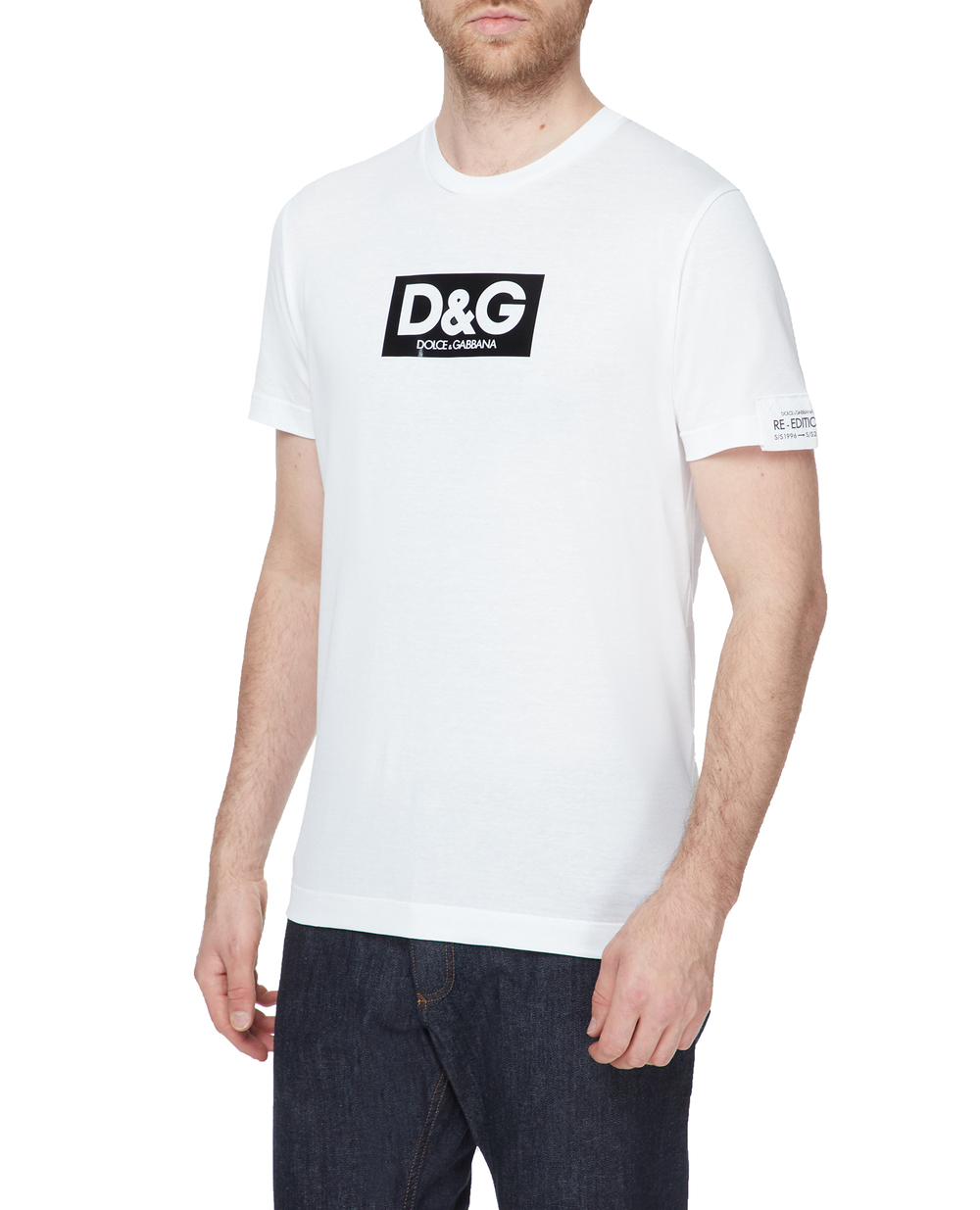 Футболка Dolce&Gabbana G8QI4T-FU7EQ, білий колір • Купити в інтернет-магазині Kameron