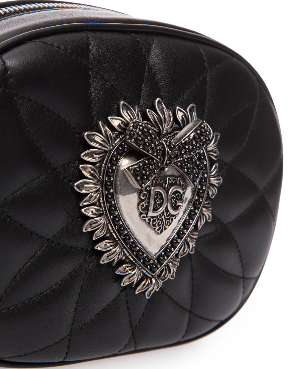 Кожаная сумка Devotion Dolce&Gabbana BB6704-AA172, черный цвет • Купить в интернет-магазине Kameron