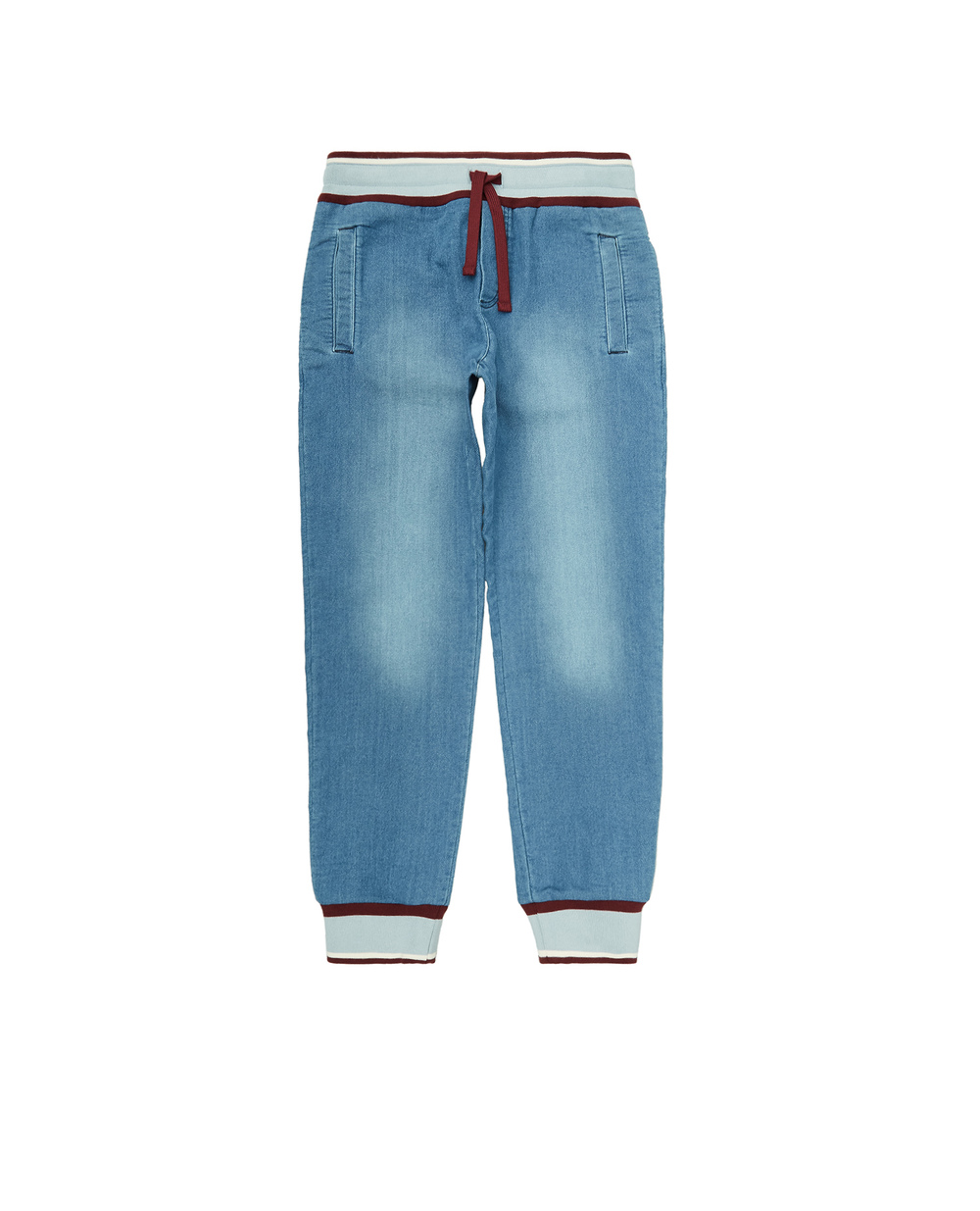 Детские брюки Dolce&Gabbana Kids L4JPT0-G7BIO-S, голубой цвет • Купить в интернет-магазине Kameron
