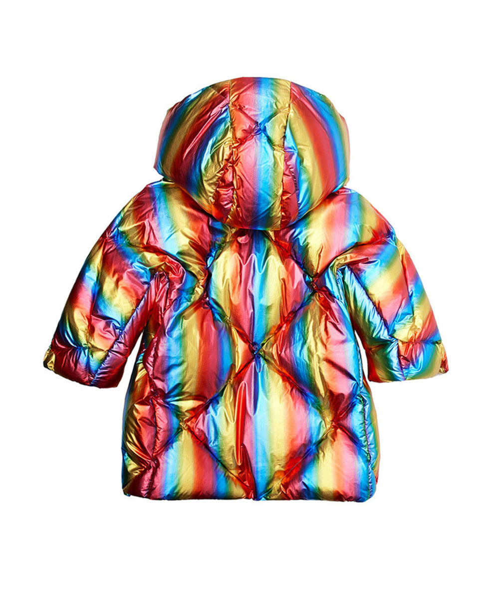 Детский пуховик Dolce&Gabbana Kids L5JBJ5-FUSO9-B, разноцветный цвет • Купить в интернет-магазине Kameron
