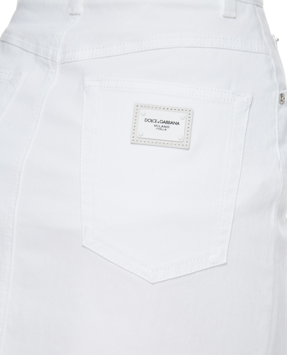 Джинсова спідниця Dolce&Gabbana F4BWMD-G899M, білий колір • Купити в інтернет-магазині Kameron