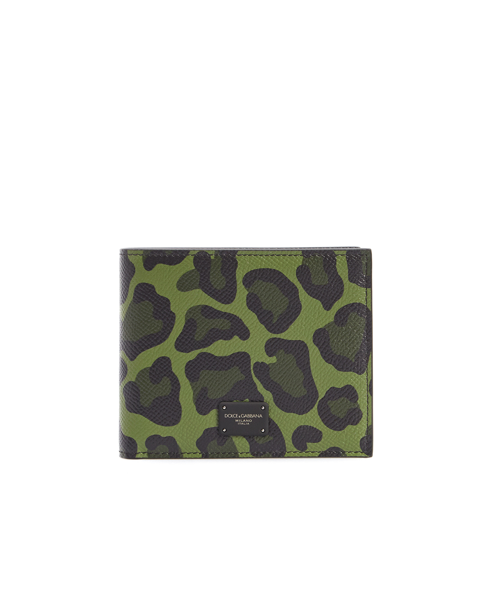 Кожаный кошелек Dolce&Gabbana BP2463-AZ657, зеленый цвет • Купить в интернет-магазине Kameron