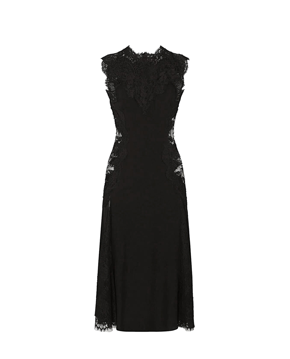 Шелковое платье Dolce&Gabbana F6R2FT-FUADB, черный цвет • Купить в интернет-магазине Kameron