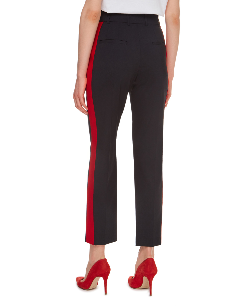 Вовняні штани Dolce&Gabbana FTBN3T-FUBEC, чорний колір • Купити в інтернет-магазині Kameron