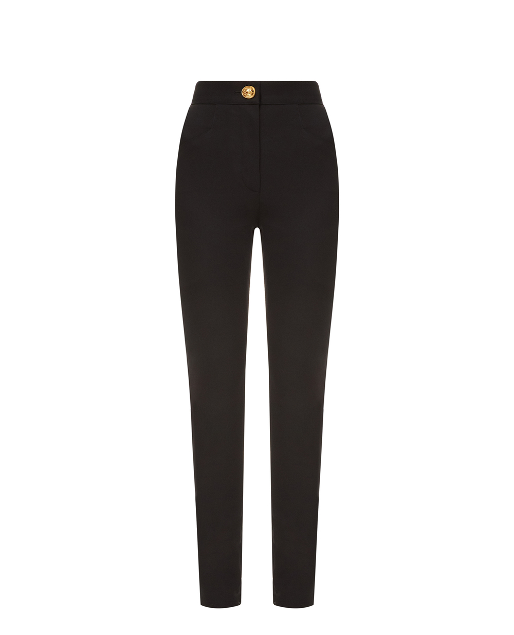 Шерстяные брюки Balmain VF0PD010W097, черный цвет • Купить в интернет-магазине Kameron