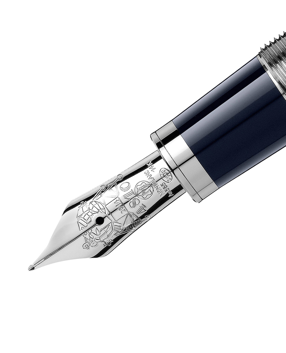 Перьевая ручка Montblanc 111044, синий цвет • Купить в интернет-магазине Kameron