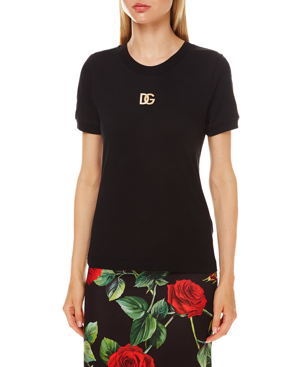 Футболка Dolce&Gabbana F8N08Z-G7BFE, черный цвет • Купить в интернет-магазине Kameron