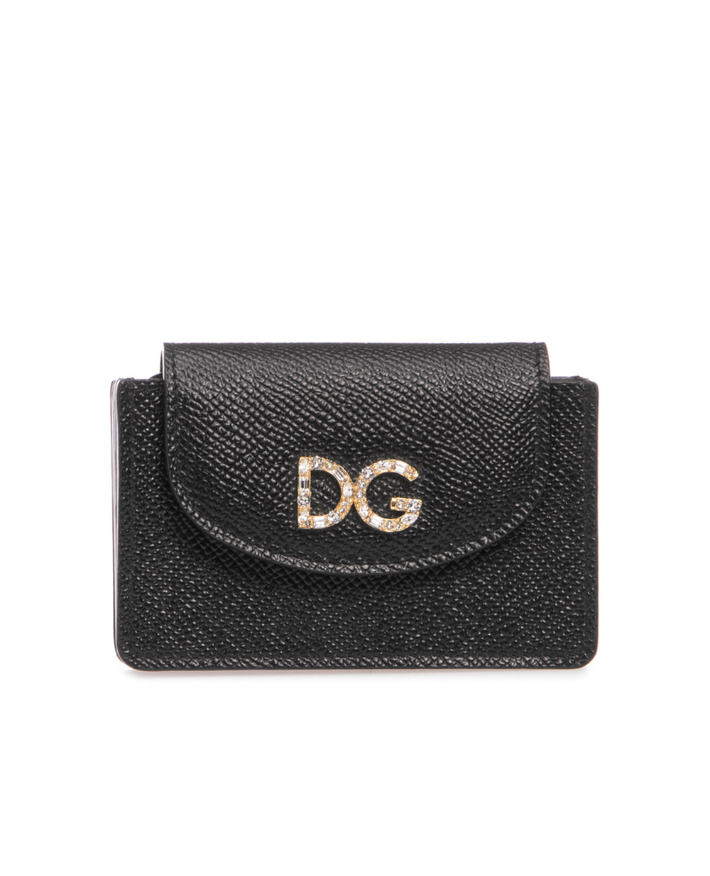 Кожаная визитница Dolce&Gabbana BI1144-AZ503, черный цвет • Купить в интернет-магазине Kameron