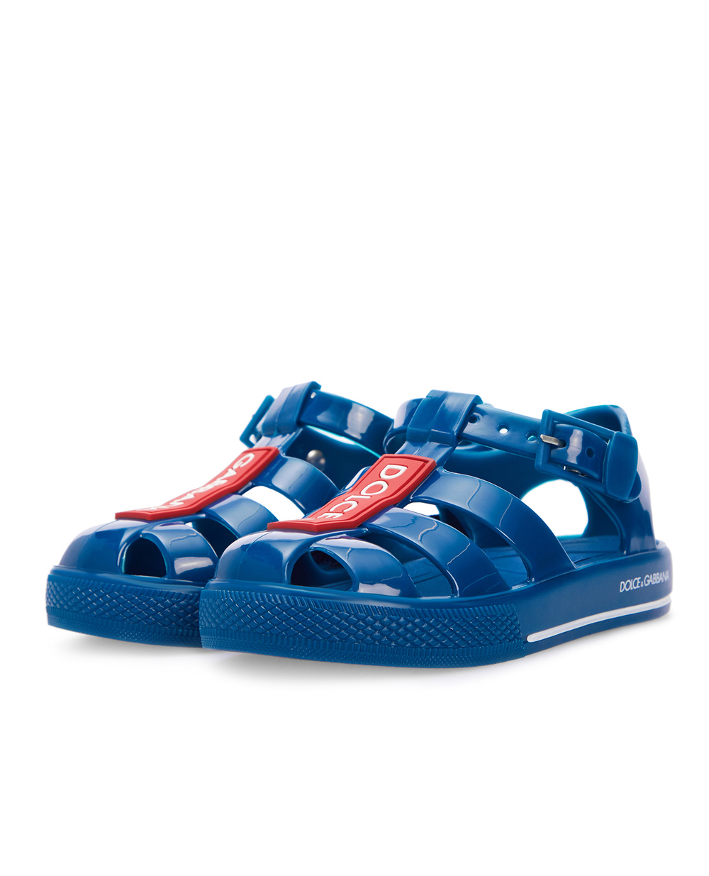 Дитячі сандалії Dolce&Gabbana Kids DN0115-AK498-, синій колір • Купити в інтернет-магазині Kameron