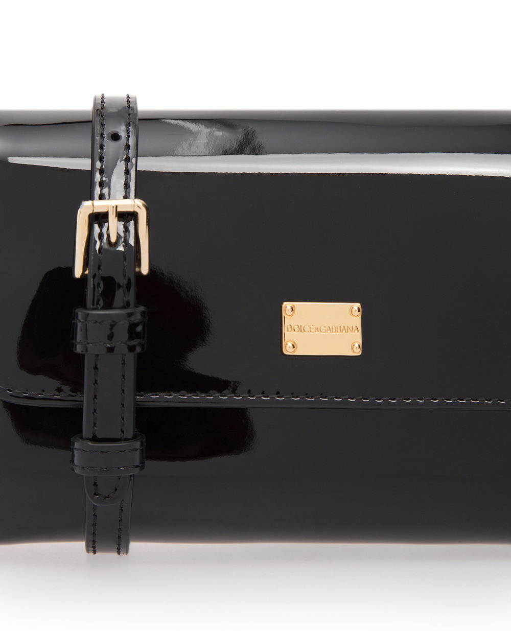 Лаковая сумка Dolce&Gabbana Kids EB0071-A1471SS18, черный цвет • Купить в интернет-магазине Kameron