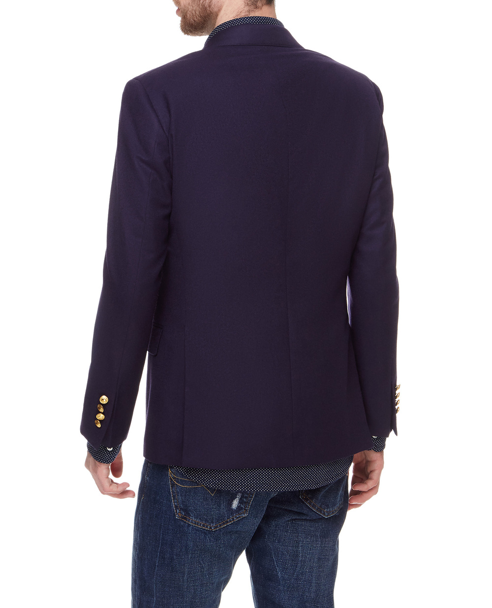 Шерстяной пиджак Polo Ralph Lauren 715512095001, синий цвет • Купить в интернет-магазине Kameron