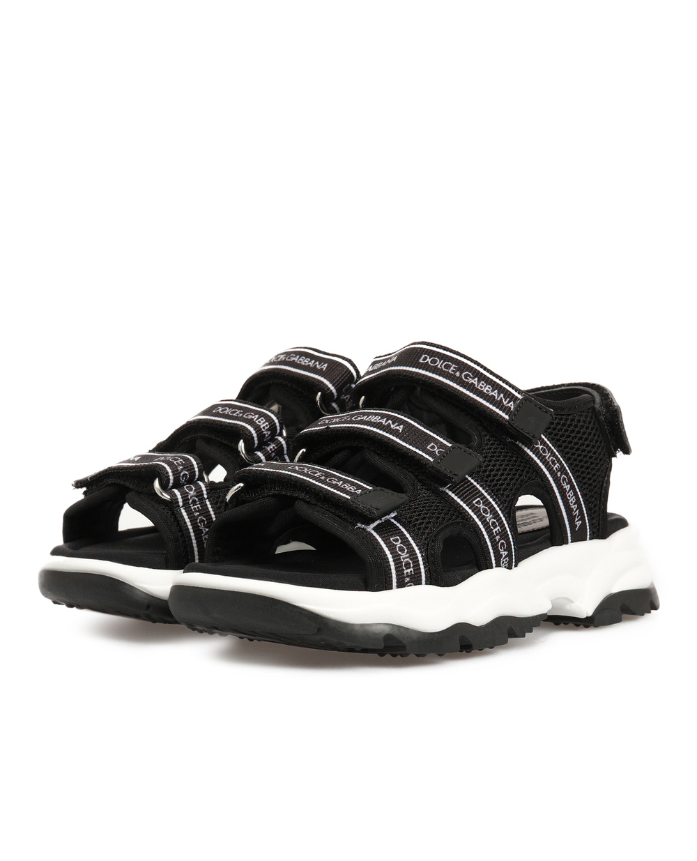 Дитячі сандалії Bambino Dolce&Gabbana Kids DA0971-AO239-L, чорний колір • Купити в інтернет-магазині Kameron