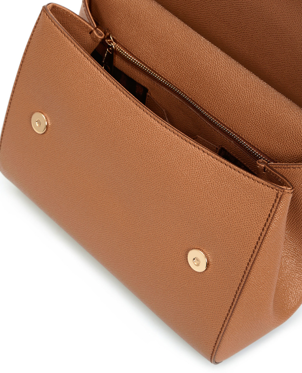 Кожаная сумка Sicily Dolce&Gabbana BB6235-A1001, коричневый цвет • Купить в интернет-магазине Kameron