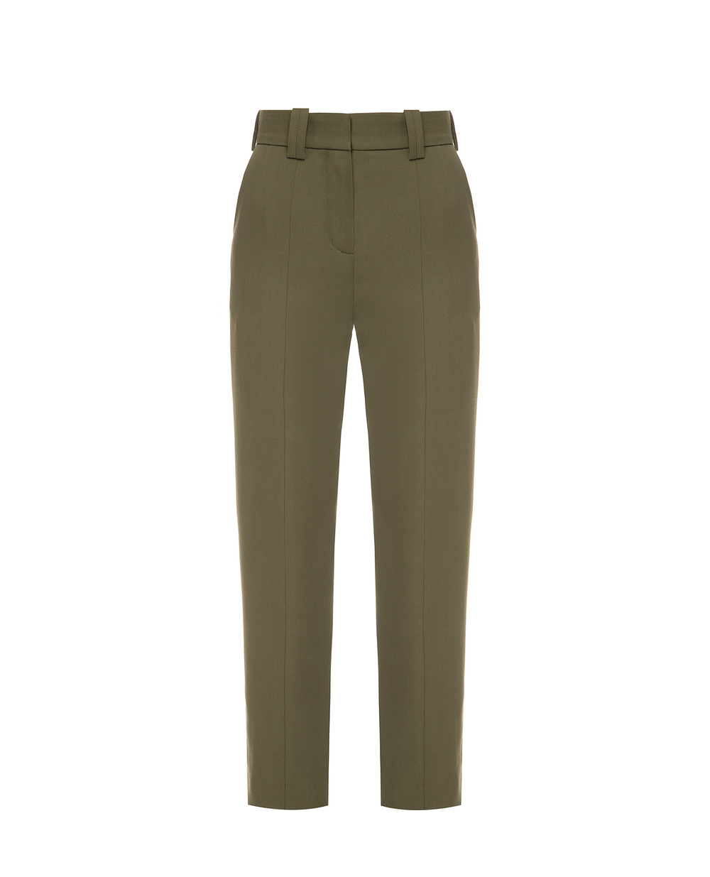 Шерстяные брюки Balmain TF15172167L-S, зеленый цвет • Купить в интернет-магазине Kameron