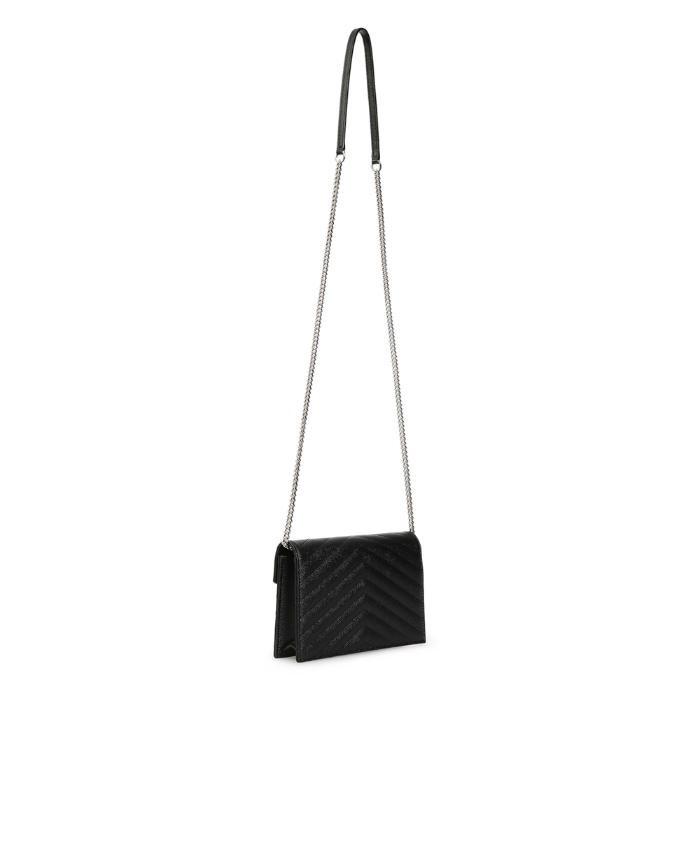 Кожаная сумка Envelope Saint Laurent 393953-BOW02-, черный цвет • Купить в интернет-магазине Kameron