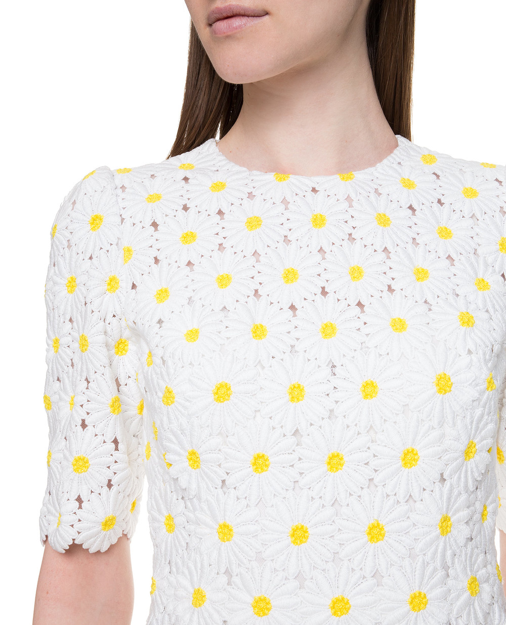 Платье Dolce&Gabbana F6UL6T-HLMHJ, белый цвет • Купить в интернет-магазине Kameron