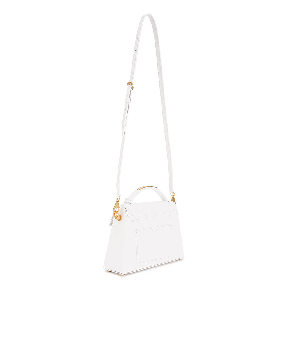 Кожаная сумка B-Buzz Dynasty Balmain CN0DB867LQML, белый цвет • Купить в интернет-магазине Kameron