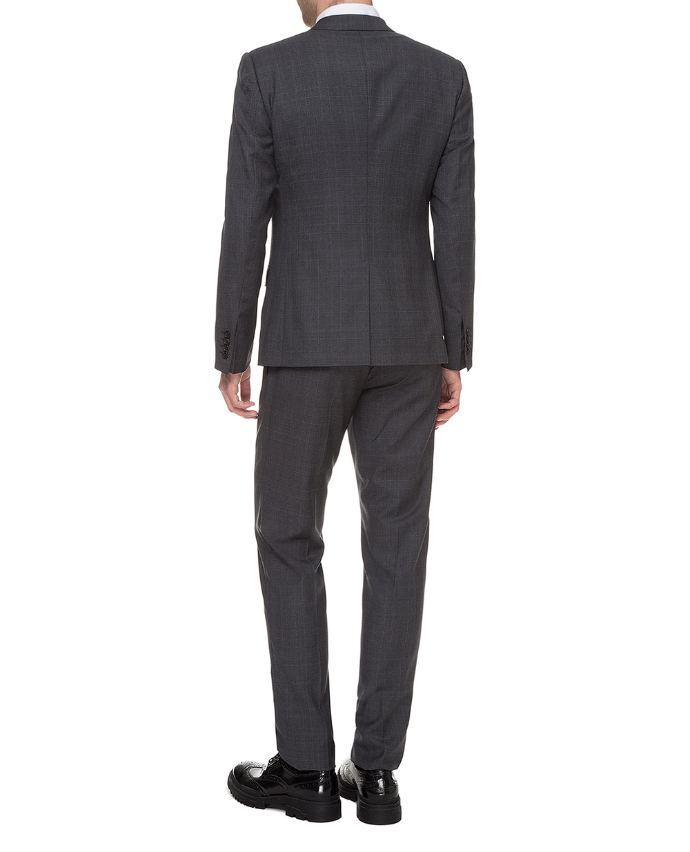 Шерстяной костюм (пиджак, брюки) Dolce&Gabbana GK13MT-FQ2IB, серый цвет • Купить в интернет-магазине Kameron