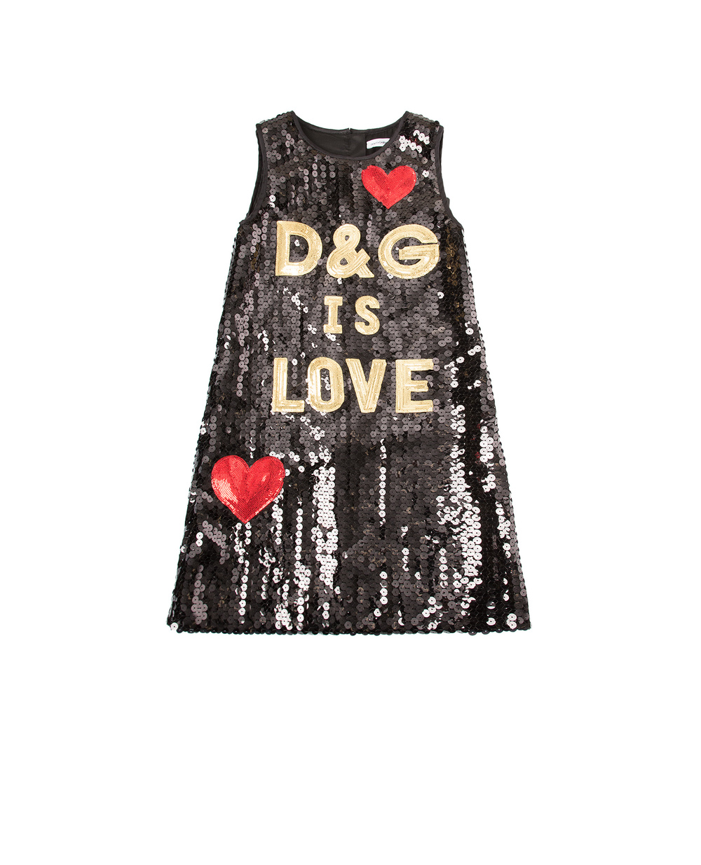 Сукня Dolce&Gabbana Kids L51DI1-HLMUC-B, чорний колір • Купити в інтернет-магазині Kameron