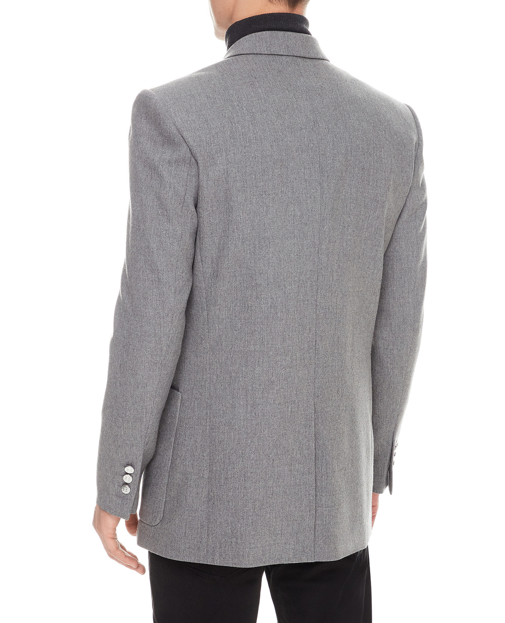 Вовняний піджак Balmain VH0SI000W118, сірий колір • Купити в інтернет-магазині Kameron