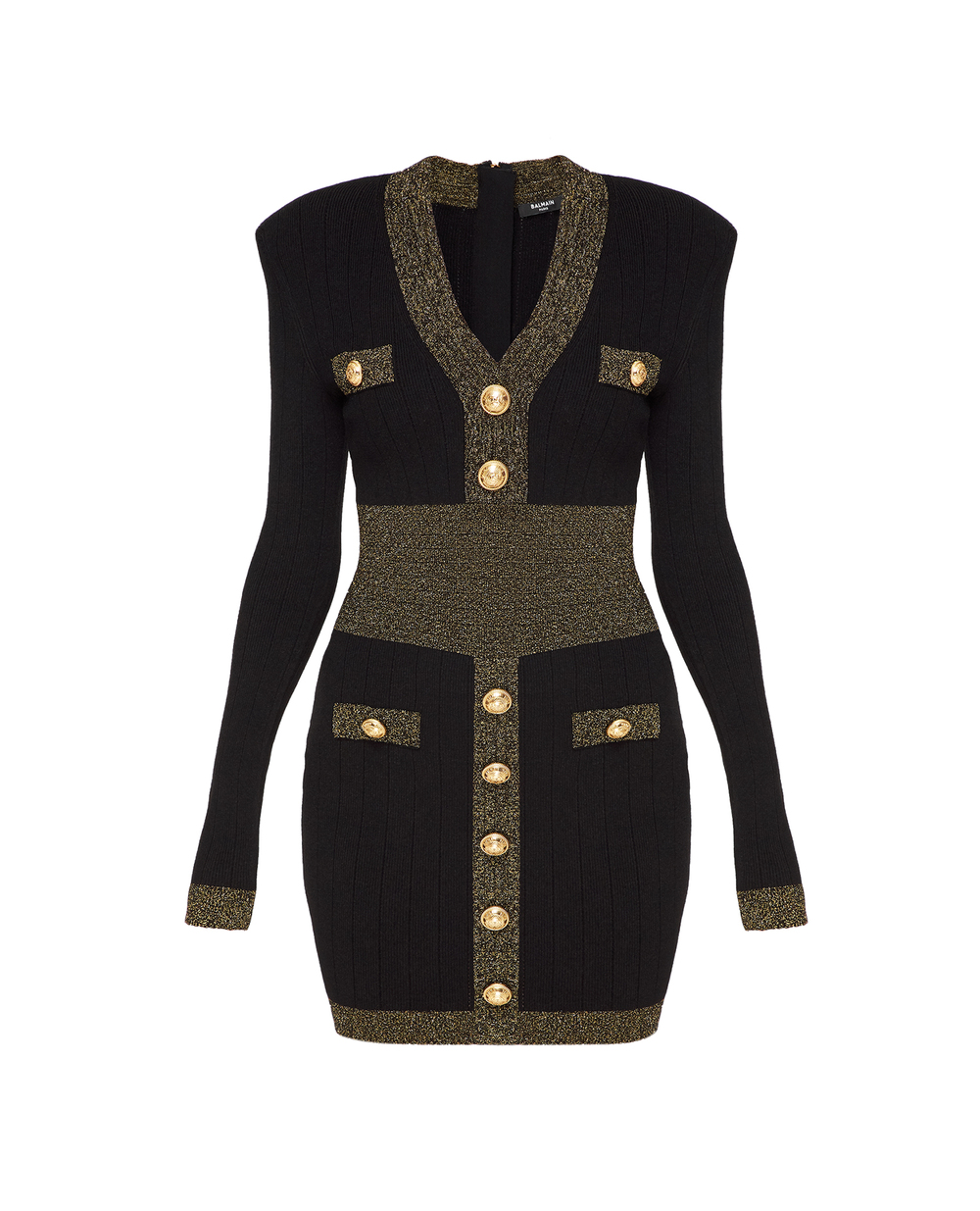 Платье Balmain AF1R8060KD74, черный цвет • Купить в интернет-магазине Kameron