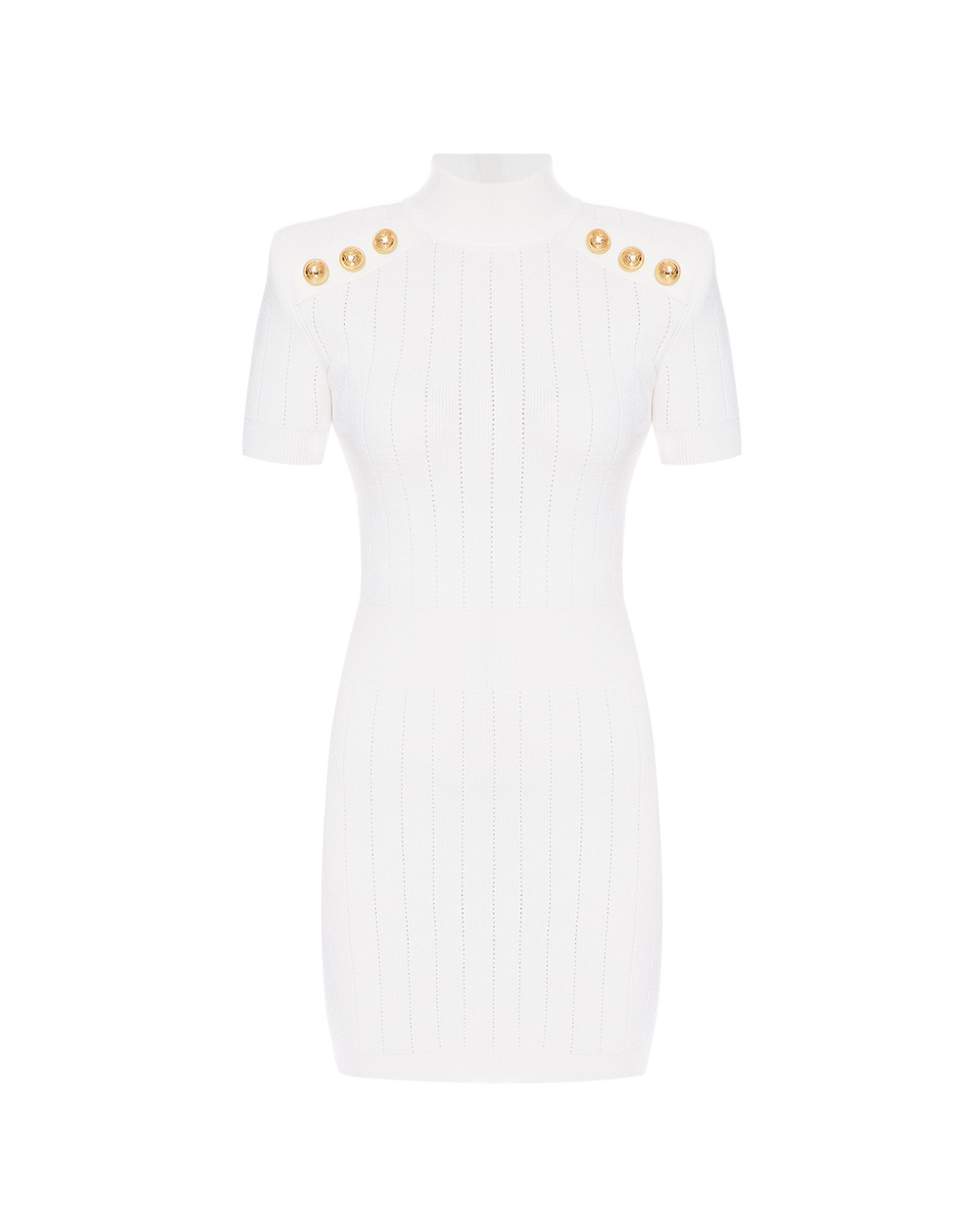 Платье Balmain YF1R6005KB07, белый цвет • Купить в интернет-магазине Kameron