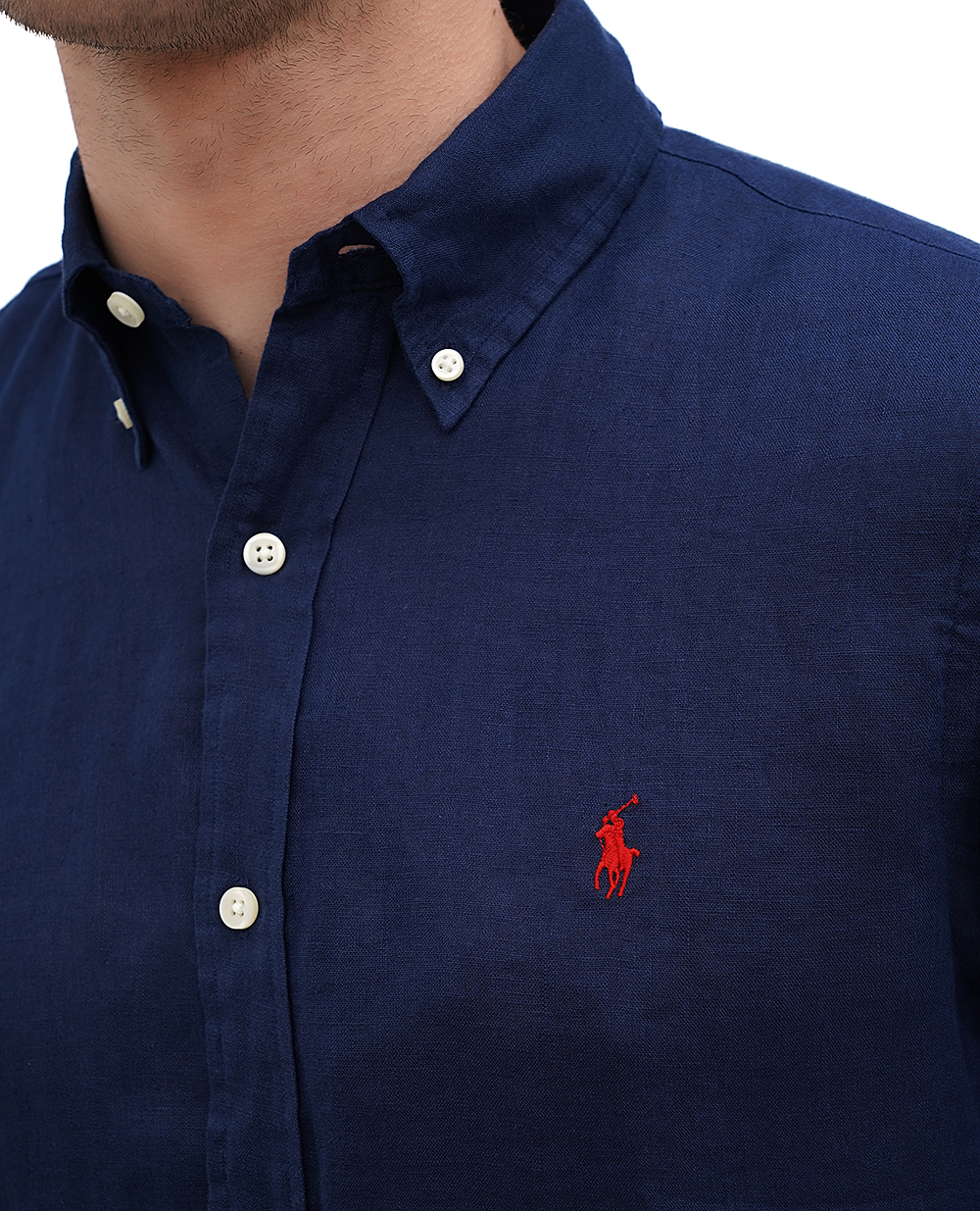 Рубашка Polo Ralph Lauren 710794141002, темно-синий цвет • Купить в интернет-магазине Kameron