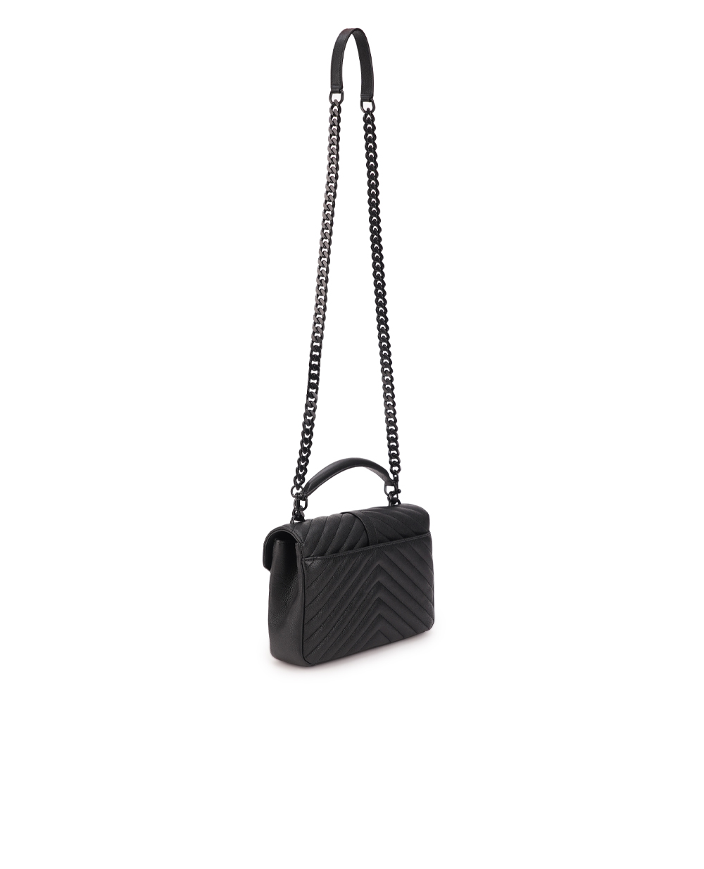Кожаная сумка College Medium Saint Laurent 600279-BRM08, черный цвет • Купить в интернет-магазине Kameron