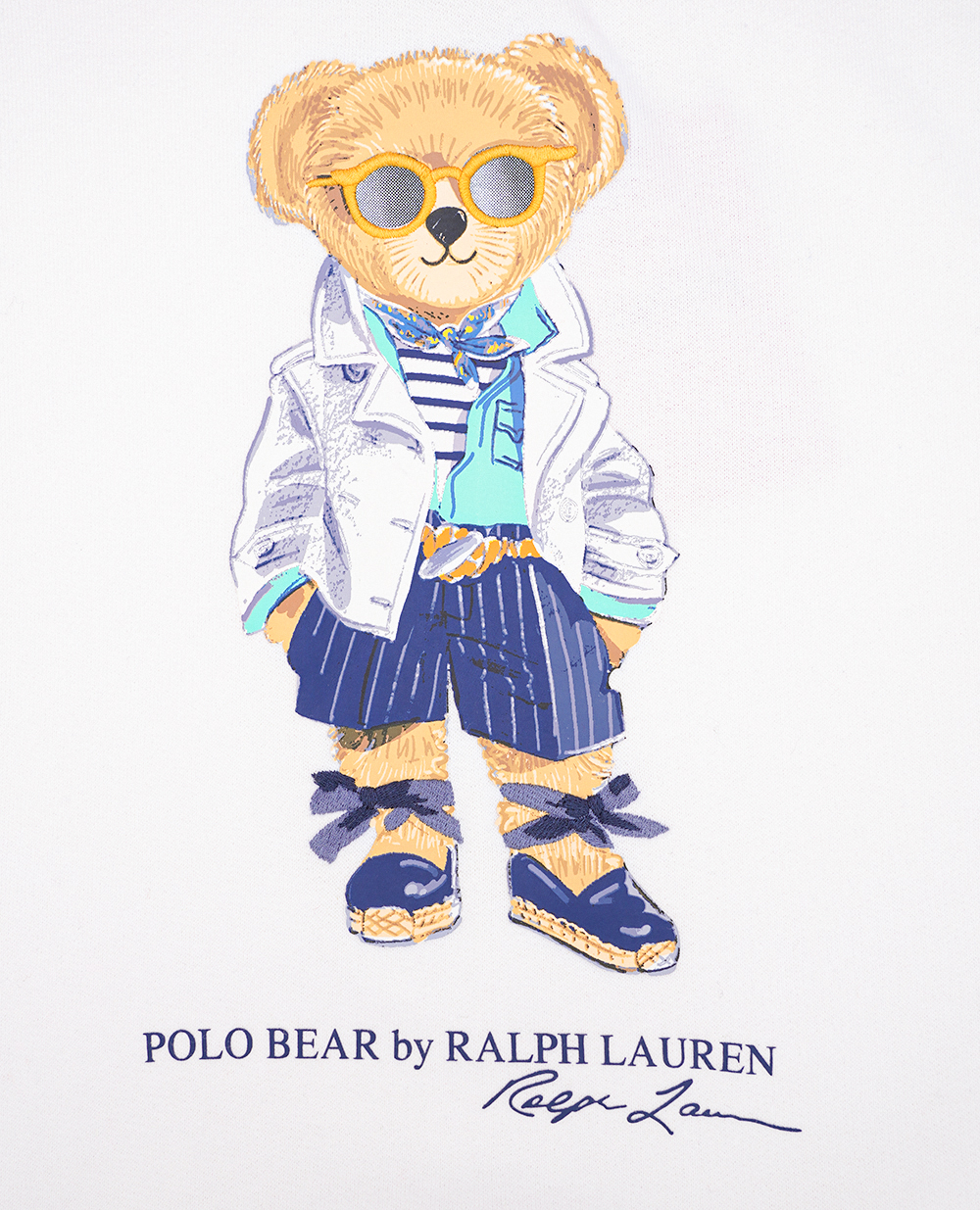 Детское худи Polo Bear Polo Ralph Lauren Kids 312926018001, белый цвет • Купить в интернет-магазине Kameron