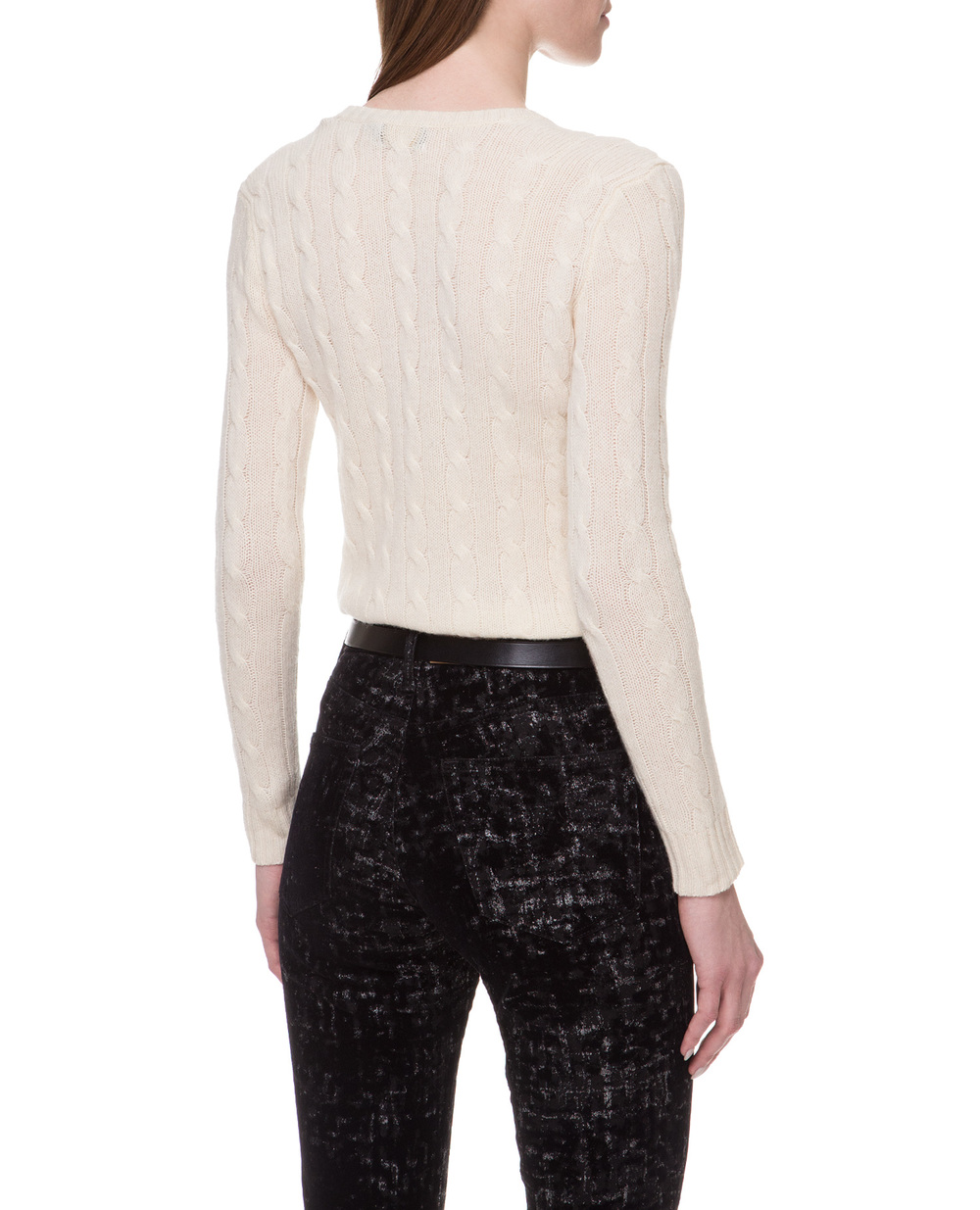 Шерстяной пуловер Polo Ralph Lauren 211508656015FW19, белый цвет • Купить в интернет-магазине Kameron