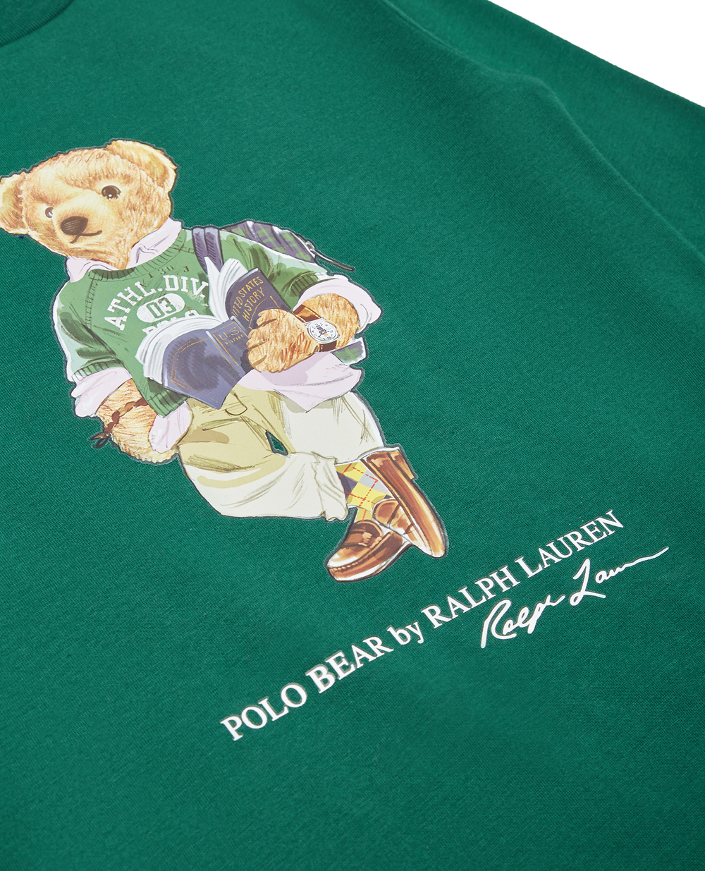 Детский лонгслив Polo Ralph Lauren Kids 323883623002, зеленый цвет • Купить в интернет-магазине Kameron