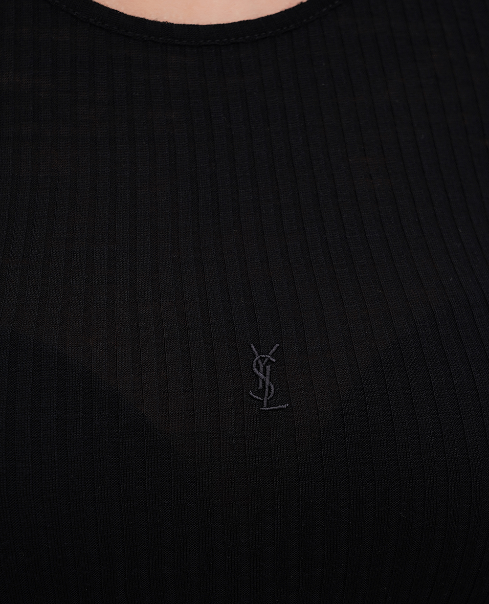 Топ Saint Laurent 752721-YBMV2, черный цвет • Купить в интернет-магазине Kameron