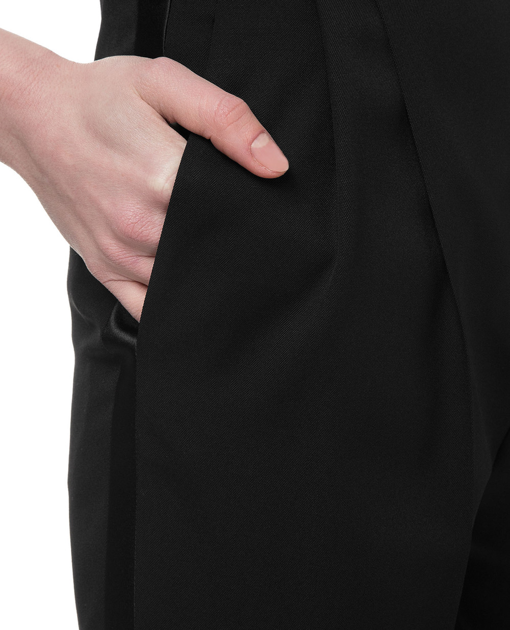Шерстяные брюки Saint Laurent 590345-Y512W, черный цвет • Купить в интернет-магазине Kameron