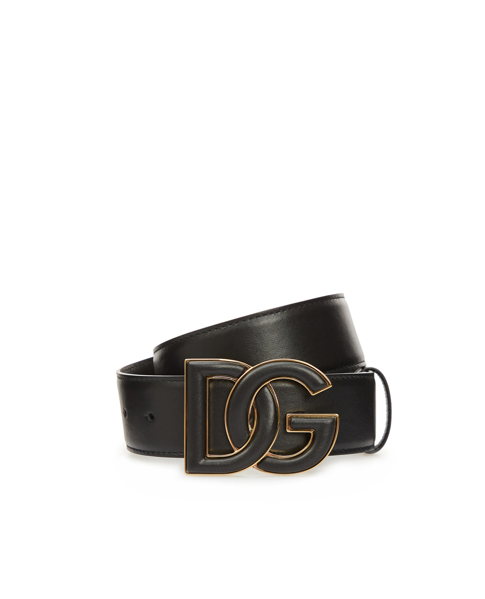 Шкіряний ремінь Dolce&Gabbana BE1503-AW576, чорний колір • Купити в інтернет-магазині Kameron