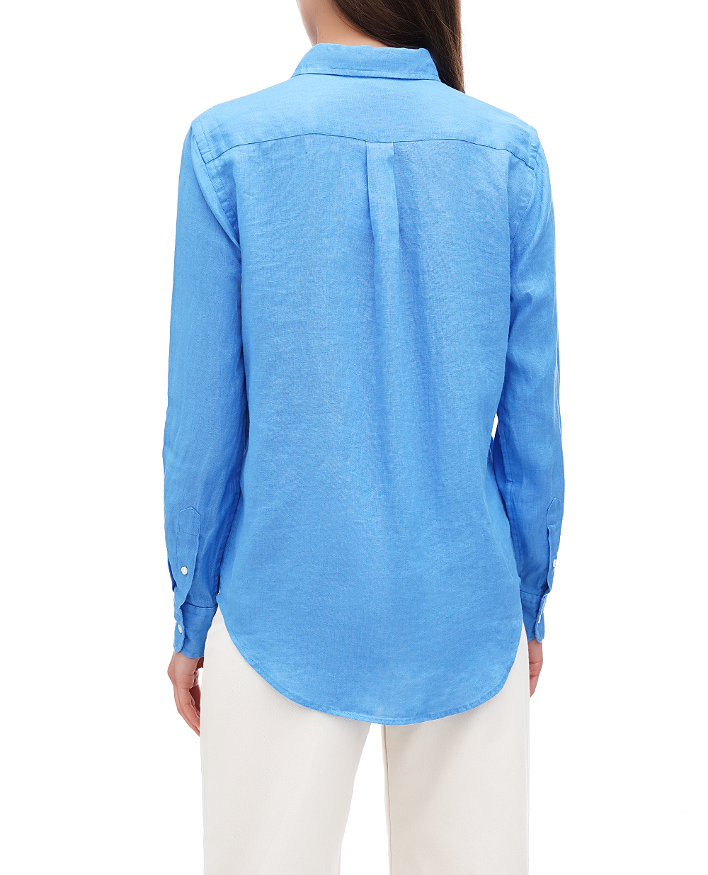 Льняная рубашка Polo Ralph Lauren 211920516012, синий цвет • Купить в интернет-магазине Kameron