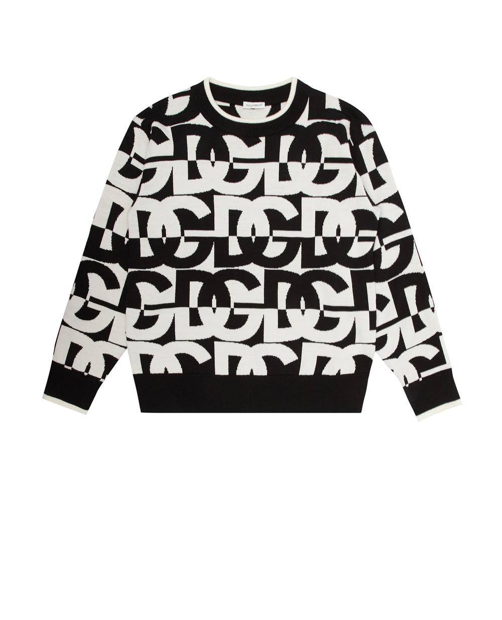 Детский шерстяной джемпер Dolce&Gabbana Kids L4KWC5-JBVT5-B, черный цвет • Купить в интернет-магазине Kameron