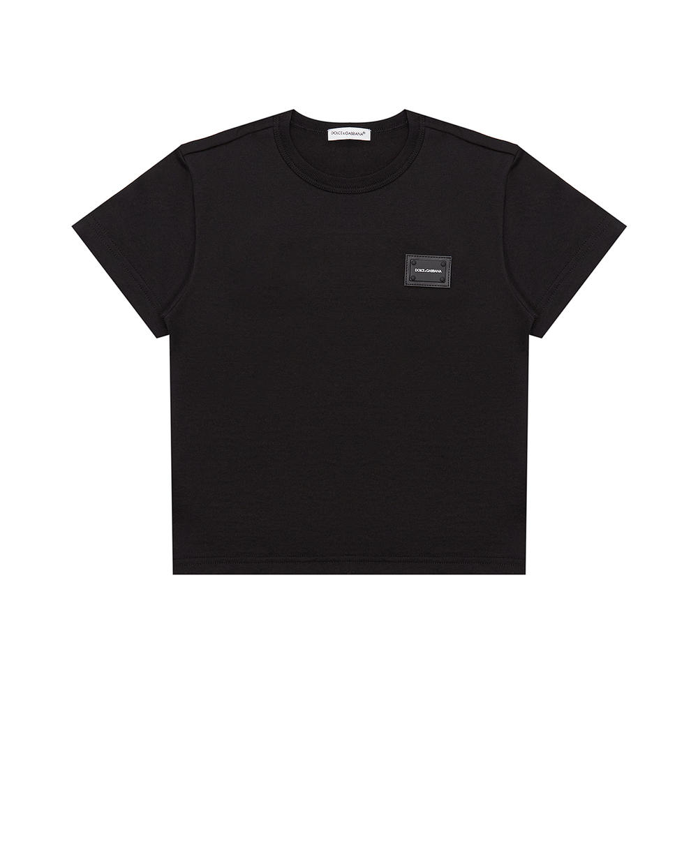Дитяча футболка Dolce&Gabbana Kids L4JT7T-G7OLK-B, чорний колір • Купити в інтернет-магазині Kameron