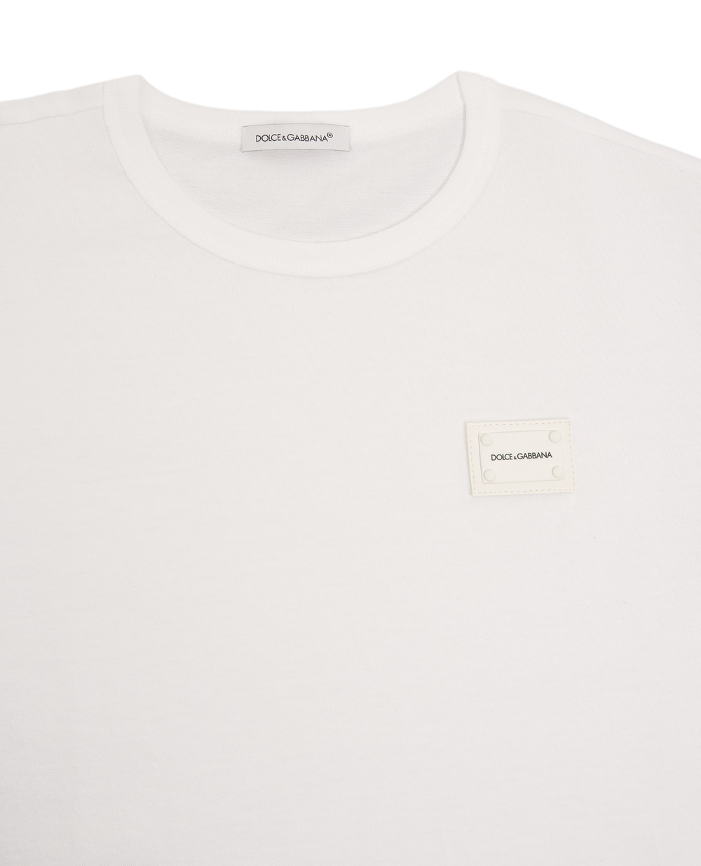 Дитяча футболка Dolce&Gabbana Kids L4JT7T-G7OLK-B, білий колір • Купити в інтернет-магазині Kameron