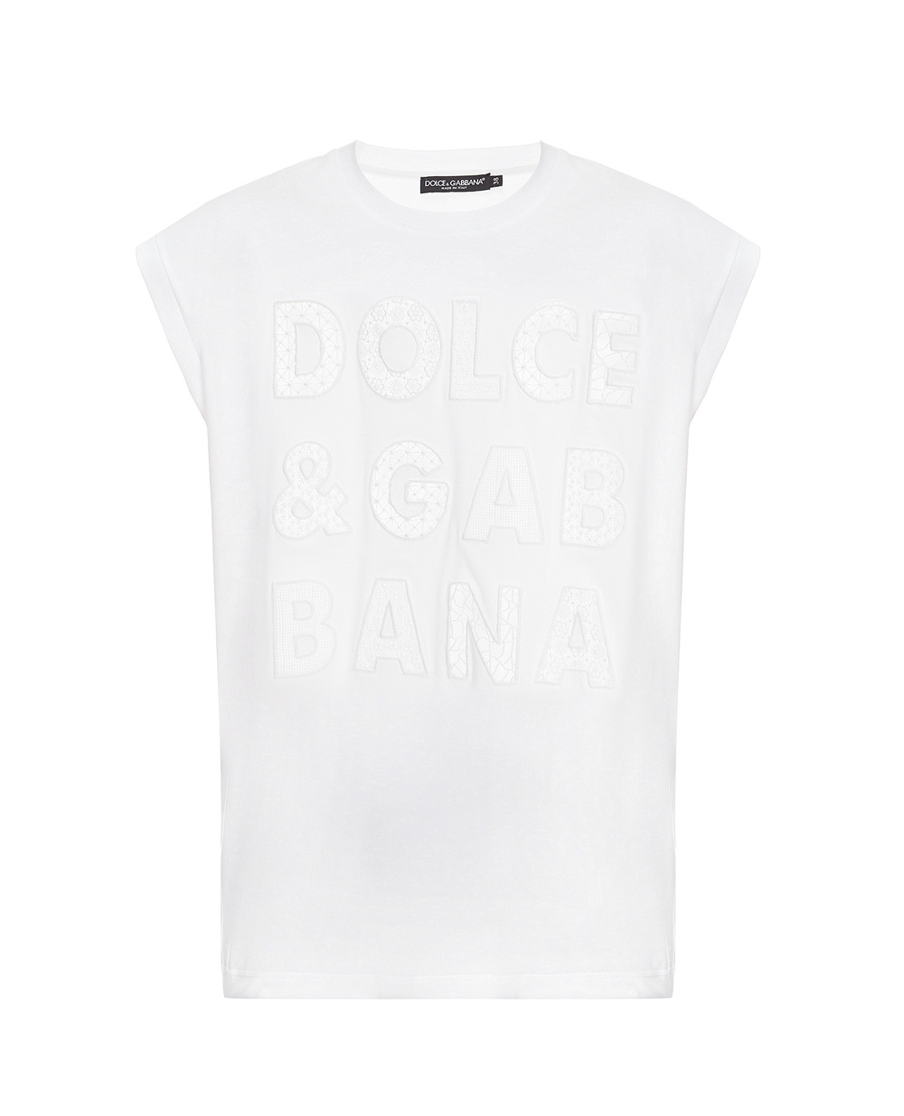 Топ Dolce&Gabbana F8M69Z-G7BRK, белый цвет • Купить в интернет-магазине Kameron