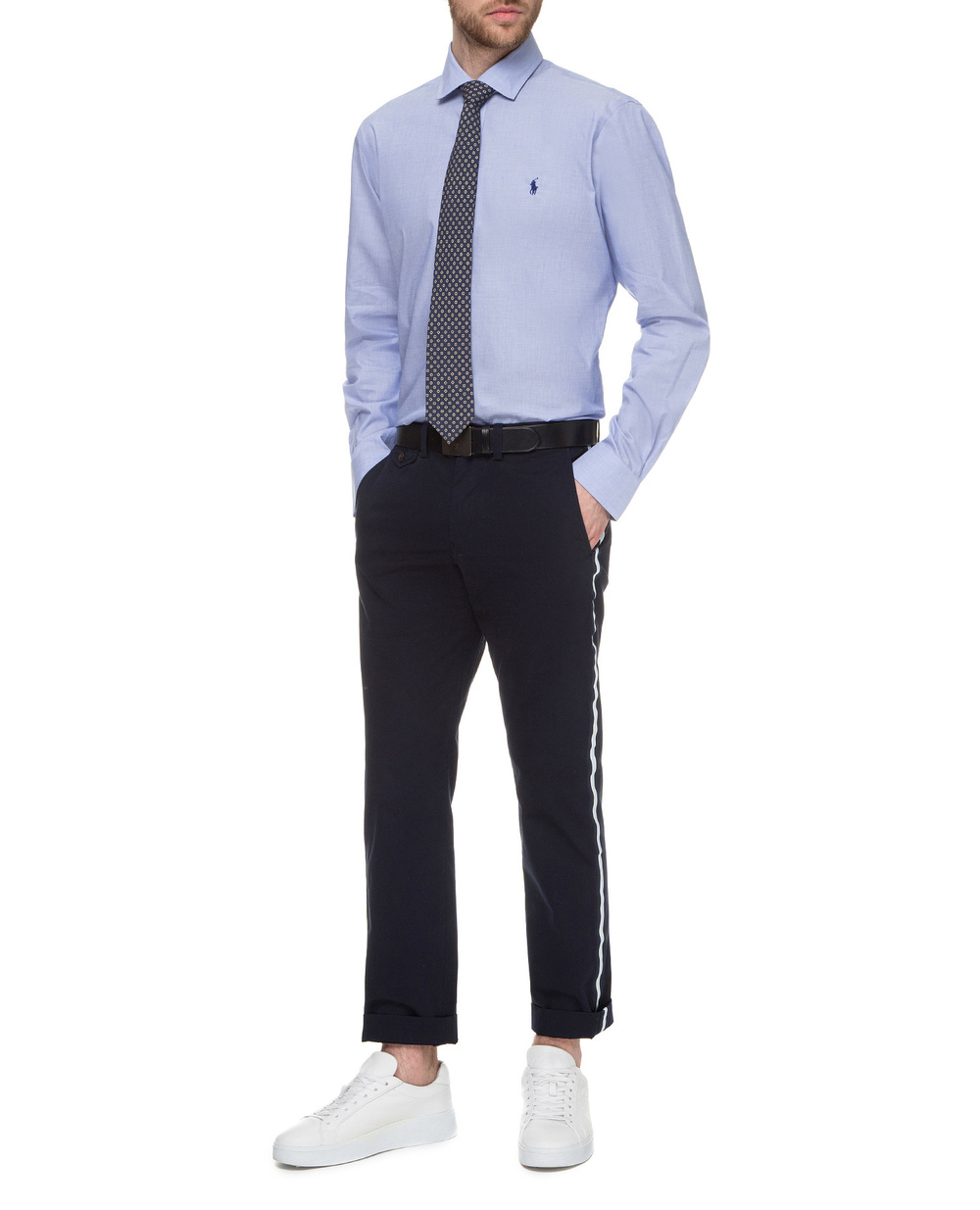 Рубашка Polo Ralph Lauren 712722193001, голубой цвет • Купить в интернет-магазине Kameron