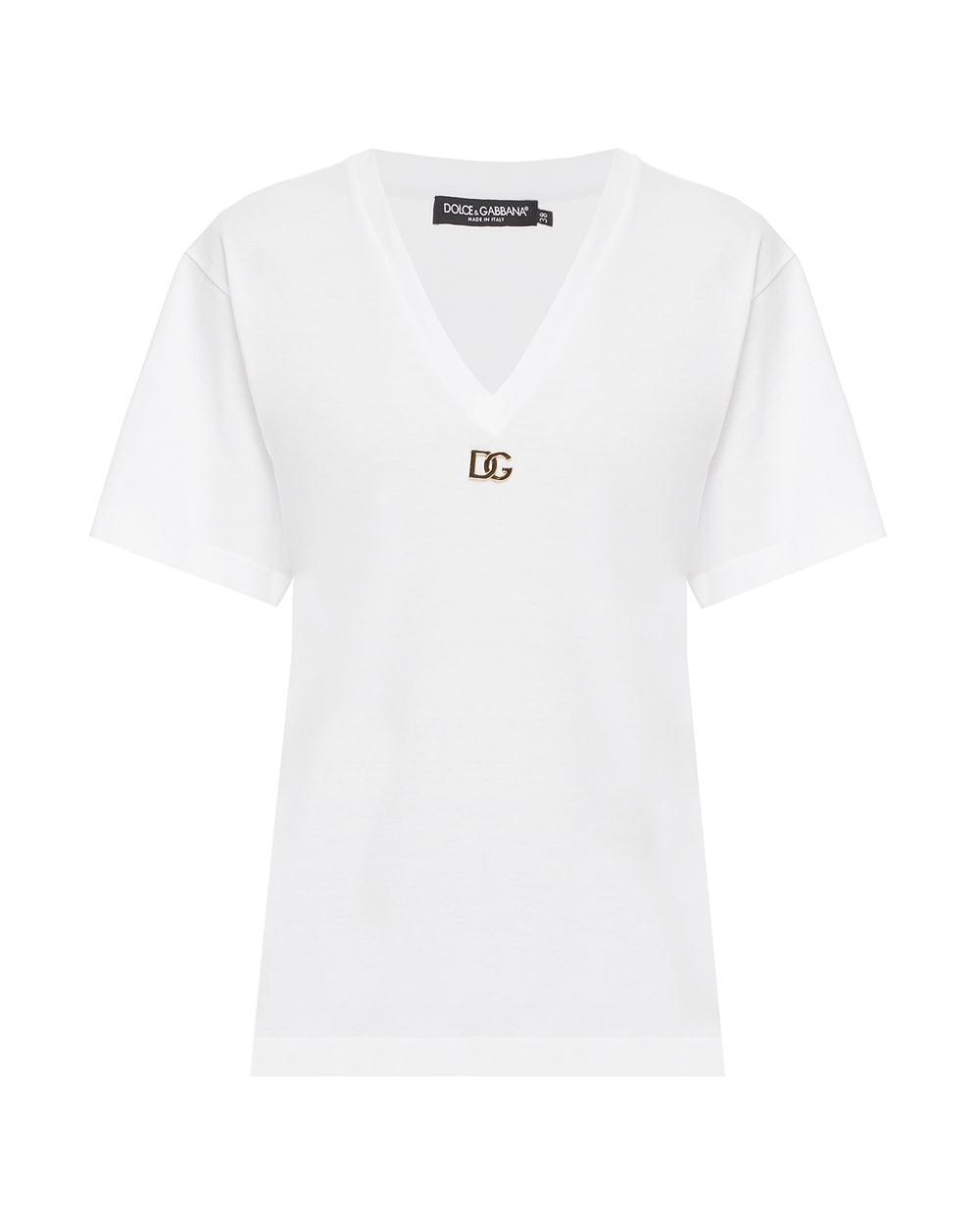 Футболка Dolce&Gabbana F8M65Z-FU7EQ, белый цвет • Купить в интернет-магазине Kameron